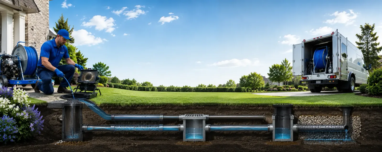 Outdoor drain cleaning information for Hacker Valley, WV